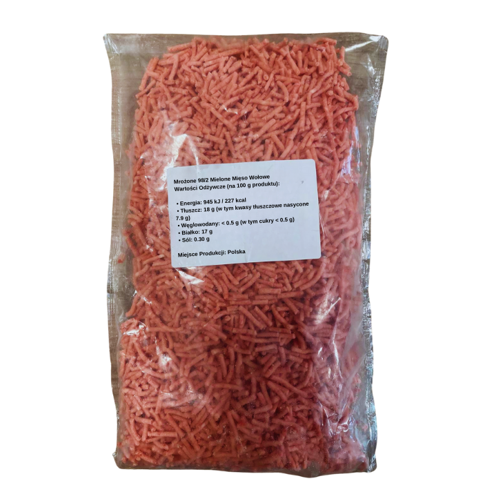 Mrożone 982 Mielone Mięso Wołowe Mrożone 98/2 Mielone Mięso Wołowe - obrazek 1