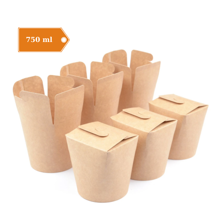 Kebab Box Kraftowe (750 (3) Kebab Box Kraftowe (750 ml - 50 szt/opak) - obrazek 1
