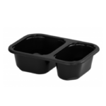 Pojemnik Czarny 2-dzielny (Maly) 160/112/45 - 528 szt