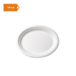 Talerz Owalny Papierowy 18 cm - 50 szt